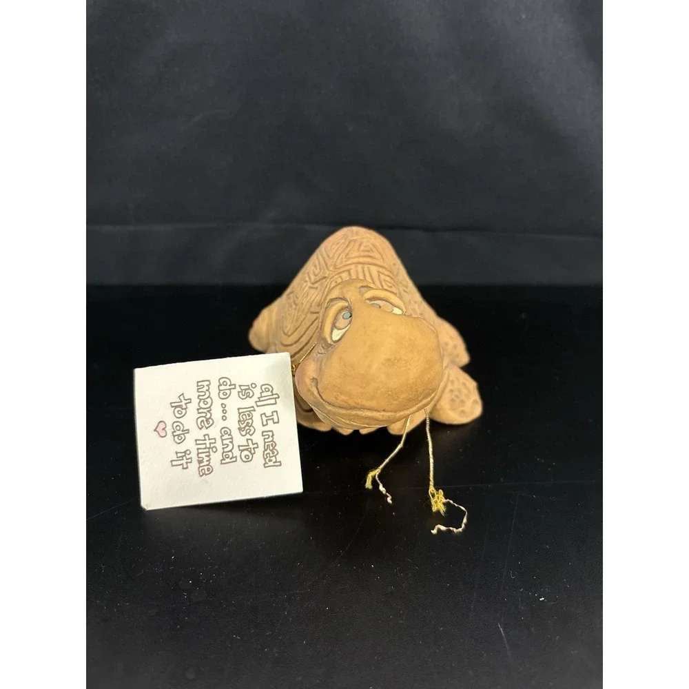 The Critter Factory 1986 Handmade Clay Turtle Figurine
